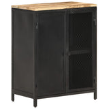 NNEVL Sideboard 60x35x78 cm Solid Rough Mango Wood