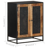 NNEVL Sideboard 60x35x75 cm Rough Mango Wood