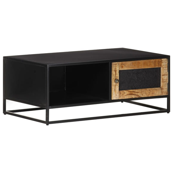 NNEVL Coffee Table 90x50x35 cm Rough Mango Wood