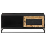 NNEVL Coffee Table 90x50x35 cm Rough Mango Wood