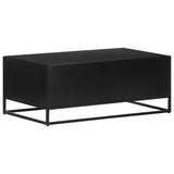 NNEVL Coffee Table 90x50x35 cm Rough Mango Wood