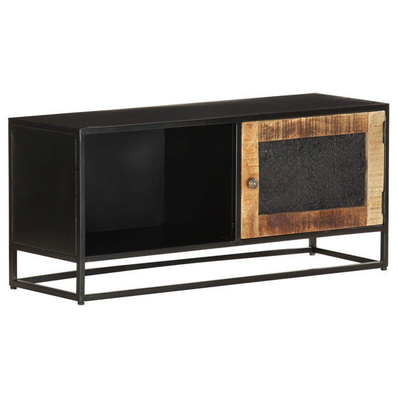 NNEVL TV Cabinet 90x30x40 cm Rough Mango Wood