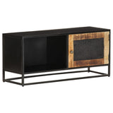 NNEVL TV Cabinet 90x30x40 cm Rough Mango Wood