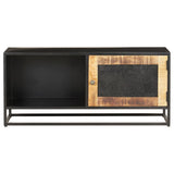 NNEVL TV Cabinet 90x30x40 cm Rough Mango Wood