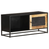 NNEVL TV Cabinet 90x30x40 cm Rough Mango Wood