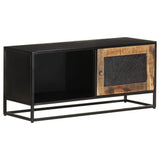 NNEVL TV Cabinet 90x30x40 cm Rough Mango Wood