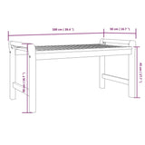 NNEVL Coffee Table 100x50x50 cm Solid Wood Acacia