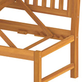NNEVL Day Bed with Cream Cushion 200x60x75 cm Solid Wood Acacia