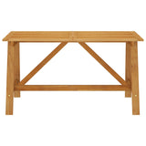 NNEVL Garden Dining Table 140x70x73.5 cm Solid Acacia Wood