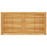 NNEVL Garden Dining Table 140x70x73.5 cm Solid Acacia Wood