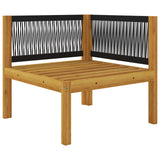 NNEVL Garden Corner Sofas 2 pcs with Cushions Solid Acacia Wood