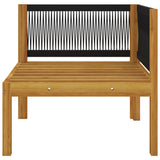NNEVL Garden Corner Sofas 2 pcs with Cushions Solid Acacia Wood