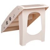 NNEVL Folding Dog Stairs Cream 62x40x49.5 cm