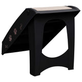 NNEVL Folding Dog Stairs Black 62x40x49.5 cm