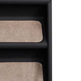 NNEVL Folding Dog Stairs Black 62x40x49.5 cm