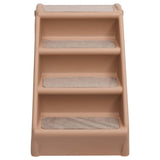 NNEVL Folding Dog Stairs Brown 62x40x49.5 cm