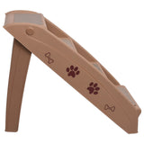 NNEVL Folding Dog Stairs Brown 62x40x49.5 cm