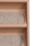 NNEVL Folding Dog Stairs Brown 62x40x49.5 cm