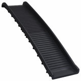 NNEVL Folding Dog Ramp Black 155.5x40x15.5 cm
