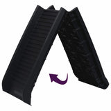 NNEVL Folding Dog Ramp Black 155.5x40x15.5 cm