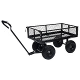 NNEVL Garden Hand Trolley Black 250 kg