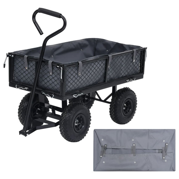 NNEVL Garden Cart Liner Dark Grey 86x46x22 cm Fabric