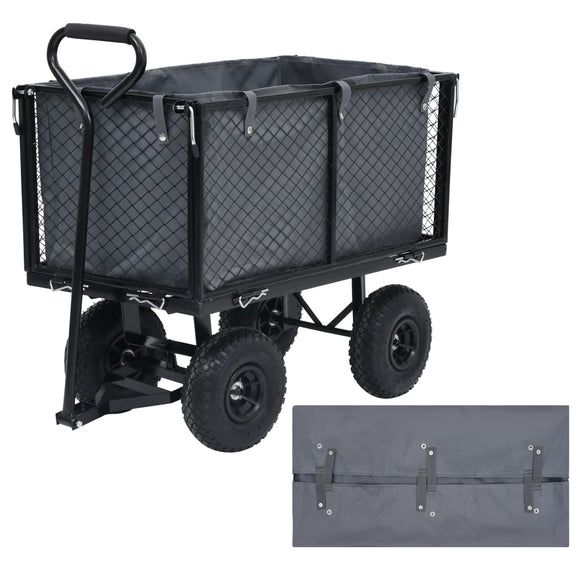 NNEVL Garden Cart Liner Dark Grey 86x46x41 cm Fabric