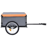 NNEVL Bike Cargo Trailer Grey and Orange 65 kg