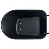 NNEVL Wheelbarrow Black and Orange 78 L 100 kg