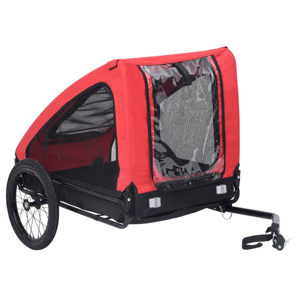 NNEVL Pet Trailer Red and Black