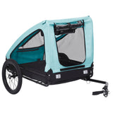 NNEVL Pet Trailer Blue and Black