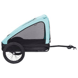 NNEVL Pet Trailer Blue and Black