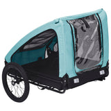 NNEVL Pet Trailer Blue and Black