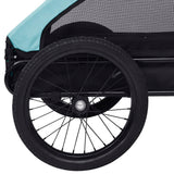 NNEVL Pet Trailer Blue and Black