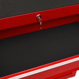 NNEVL Tool Trolley with 10 Drawers Steel Red
