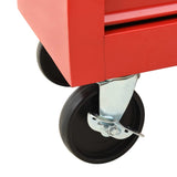 NNEVL Tool Trolley with 14 Drawers Steel Red