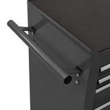 NNEVL Tool Trolley with 14 Drawers Steel Black