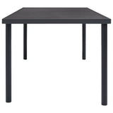 NNEVL Outdoor Dining Table Anthracite 150x90x74 cm Steel
