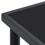 NNEVL Outdoor Dining Table Anthracite 150x90x74 cm Steel