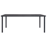 NNEVL Outdoor Dining Table Anthracite 190x90x74 cm Steel