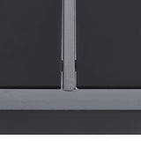 NNEVL Outdoor Dining Table Anthracite 190x90x74 cm Steel