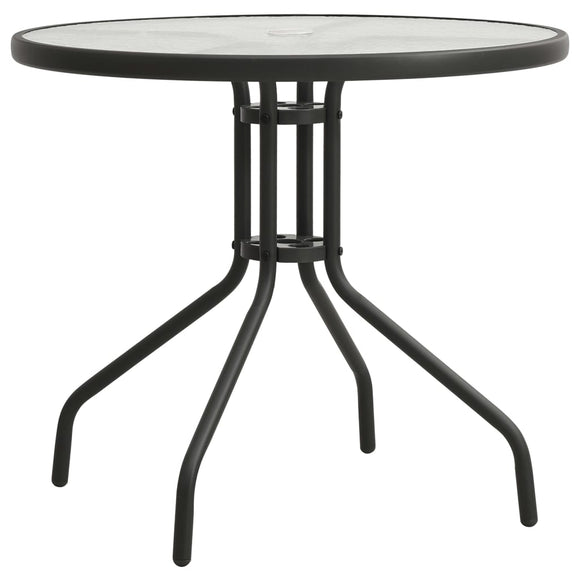 NNEVL Bistro Table Anthracite Ø80x71 cm Steel