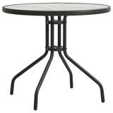 NNEVL Bistro Table Anthracite Ø80x71 cm Steel