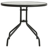 NNEVL Bistro Table Anthracite Ø80x71 cm Steel