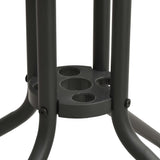 NNEVL Bistro Table Anthracite Ø80x71 cm Steel