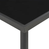 NNEVL Outdoor Dining Table Anthracite 220x90x75 cm Steel and Glass