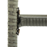 NNEVL Bar Stools with Cushions 3 pcs Grey Poly Rattan