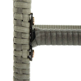NNEVL Bar Stools with Cushions 6 pcs Grey Poly Rattan