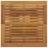 NNEVL Bar Table Black 80x80x110 cm Poly Rattan and Solid Acacia Wood