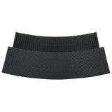 NNEVL Garden Bar Table Black 120x55x110 cm Poly Rattan